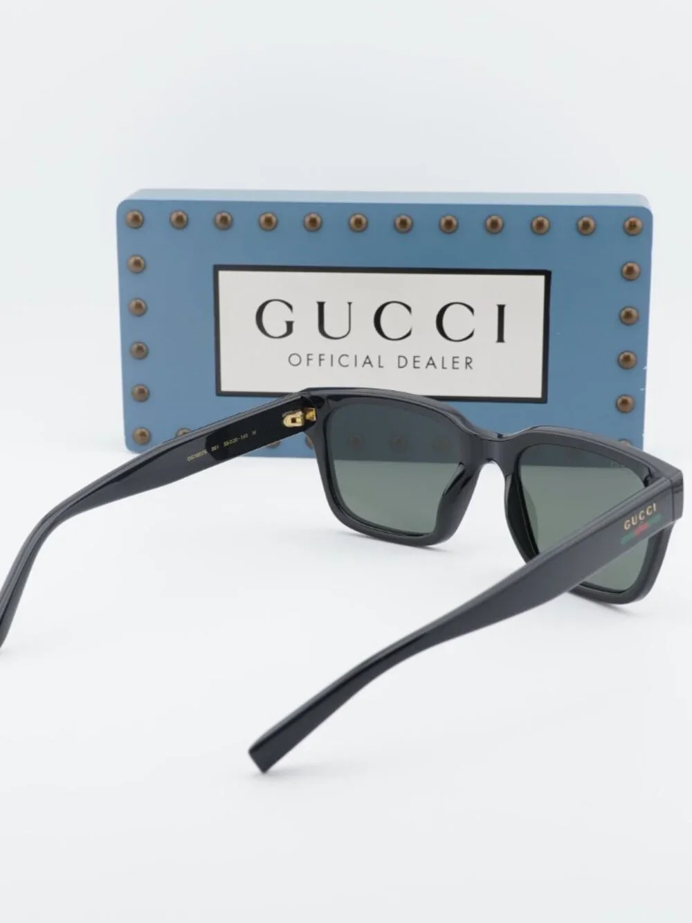 Gucci GG1857S 001 Square Sunglasses - Black\Grey